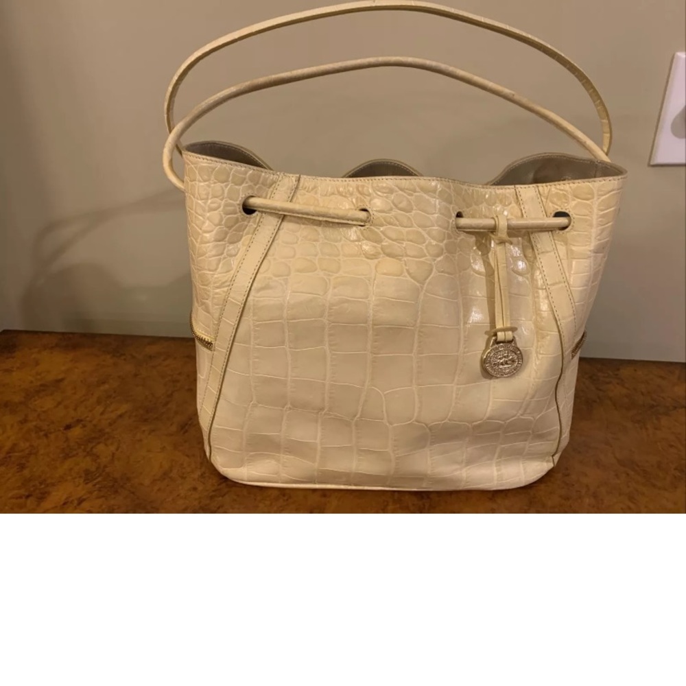 Brahmin Medium Pale Yellow Tote